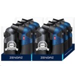 Зажигалка-горелка газовая портативная, Zenga (Зенга) №1 ZT-10 Novo Torch Jet Rubberized blue+gun арт. 97392